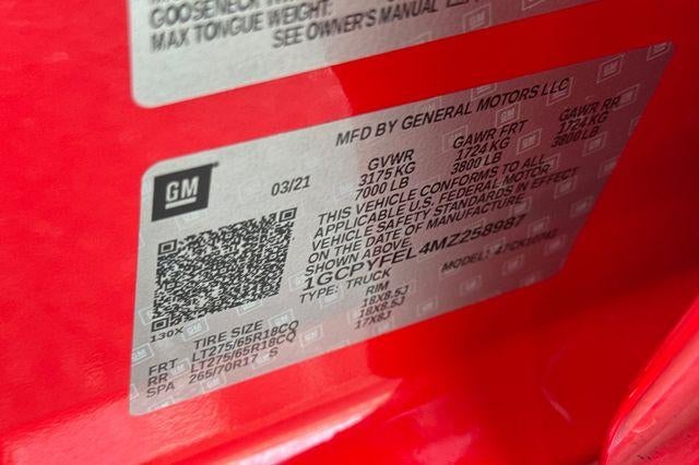 2021 Chevrolet Silverado 1500 LT Trail Boss