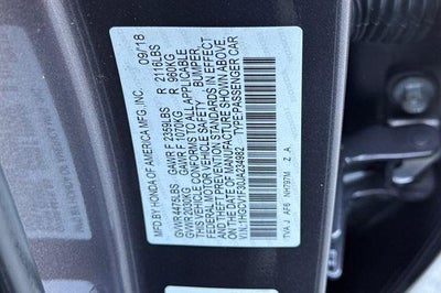 2018 Honda Accord Sedan Sport 1.5T