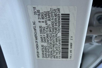 2018 Honda Accord Sedan Sport 1.5T