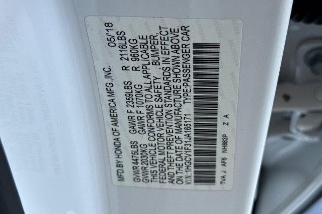 2018 Honda Accord Sedan Sport 1.5T