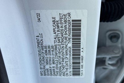 2022 Honda Accord Sedan EX-L