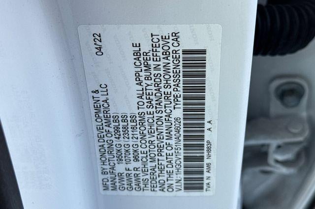 2022 Honda Accord Sedan EX-L