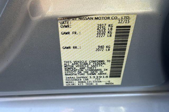 2016 Nissan Altima 2.5 SV