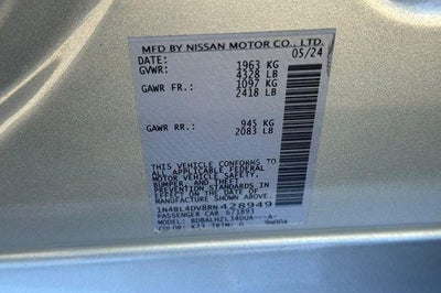 2024 Nissan Altima 2.5 SV