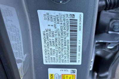 2025 Honda Civic Sedan Sport