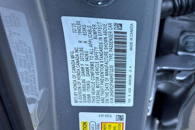2025 Honda Civic Sedan Sport