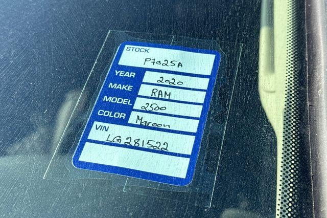 2020 RAM 2500 Tradesman