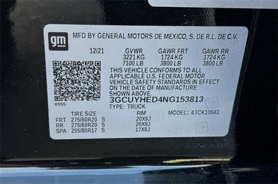 2022 Chevrolet Silverado 1500 LTD High Country