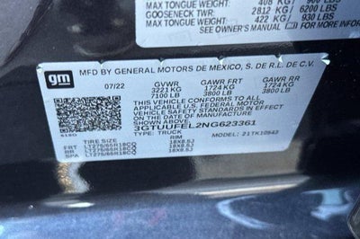 2022 GMC Sierra 1500 AT4X