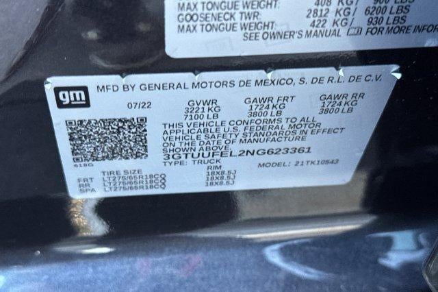 2022 GMC Sierra 1500 AT4X