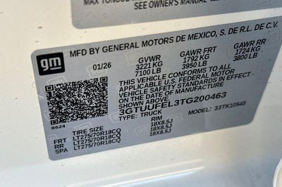 2026 GMC Sierra 1500 AT4X