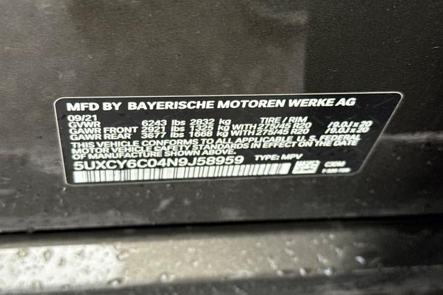 2022 BMW X6 xDrive40i