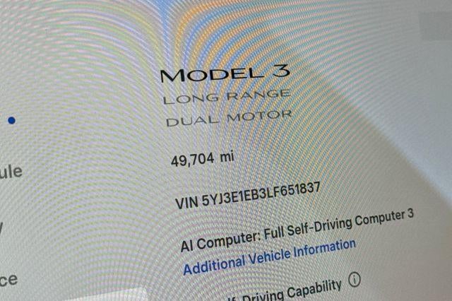 2020 Tesla Model 3 Long Range