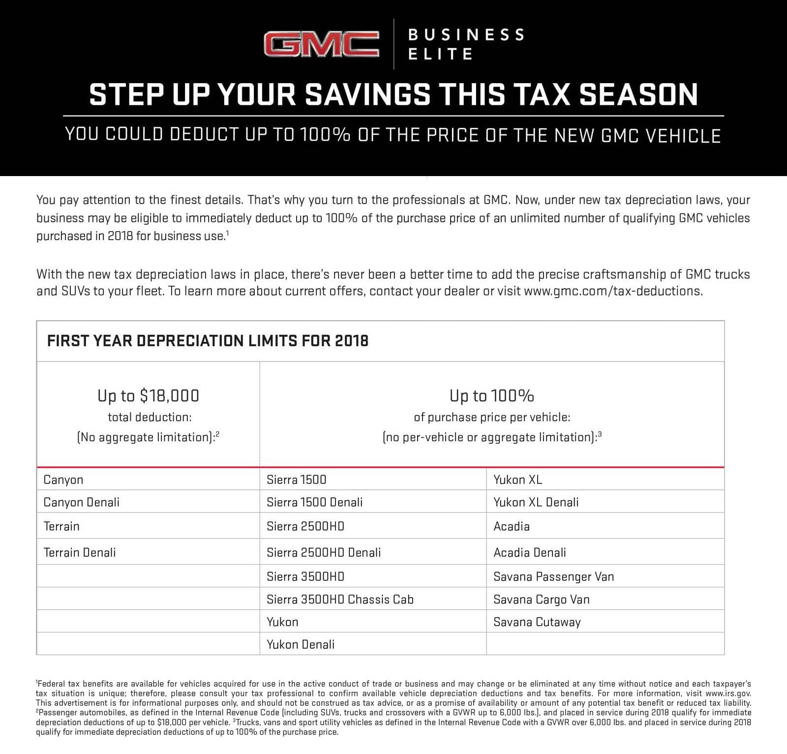 GMC Tax Season