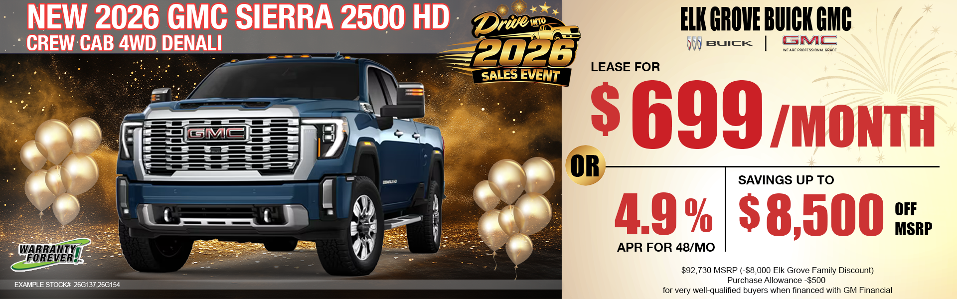 NEW 2026 GMC SIERRA 2500HD