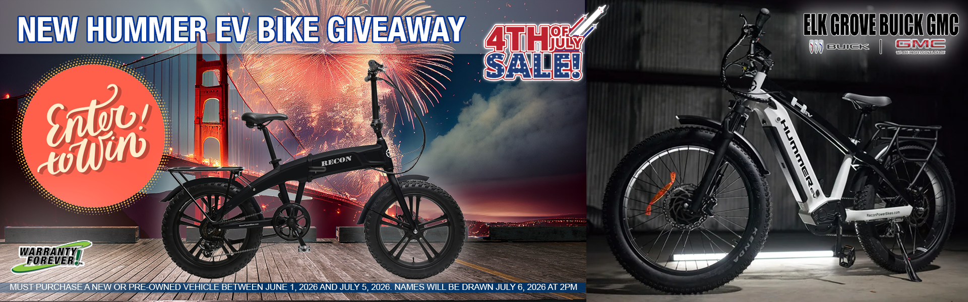 NEW HUMMER EV BIKE GIVEAWAY