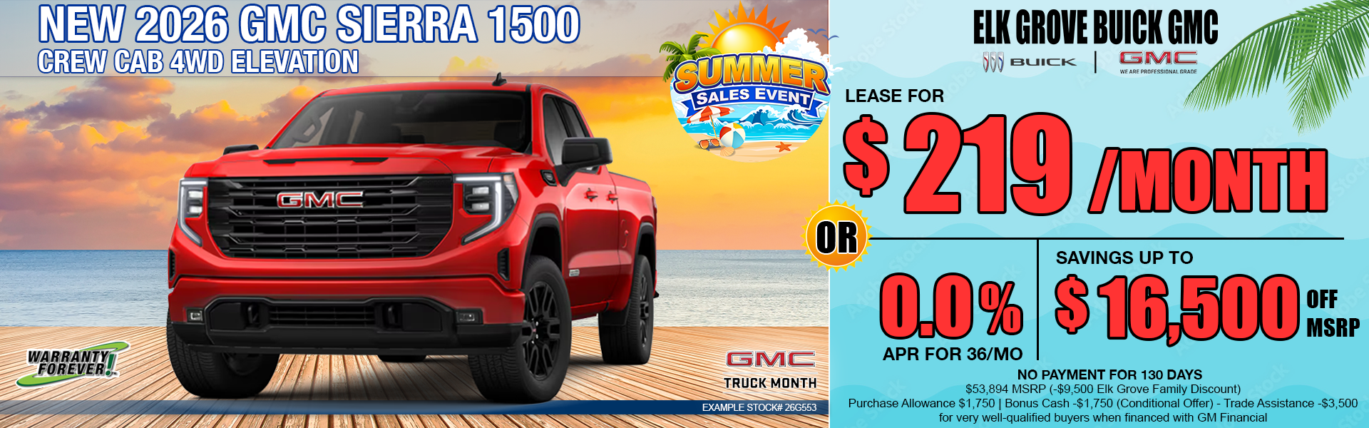 NEW 2026 GMC SIERRA 1500 ELEVATION